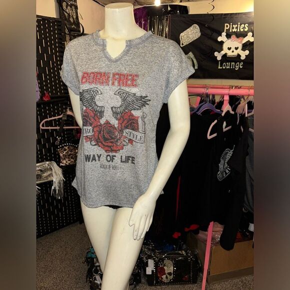 Retro Way of Life Biker Tee - Picture 1 of 4